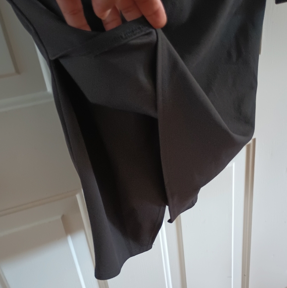 Steel Mill & Co Black One Shoulder Long Sleeve Wrapped Dress. Size L - Picture 5 of 13